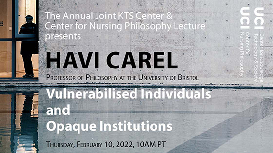 The Annual Joint KTS Center & Center for Nursing Philosophy Lecture: Havi Carel
