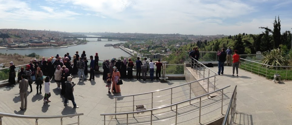Looking to the East along the Golden Horn in Istanbul