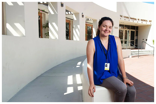 Daniella McCahey, Ph.D. student in history, interned with the Bowers Museum in Santa Ana thanks to donor support.