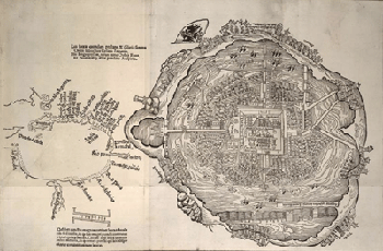 Primer mapa de la ciudad, 1540